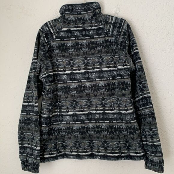 Columbia Aztec Fleece Zip Pockets Jacket Size L - Picture 4 of 11
